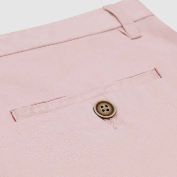 OLGYN Men’s Light Pink Regular Fit Chino Shorts - Picture 5 of 6